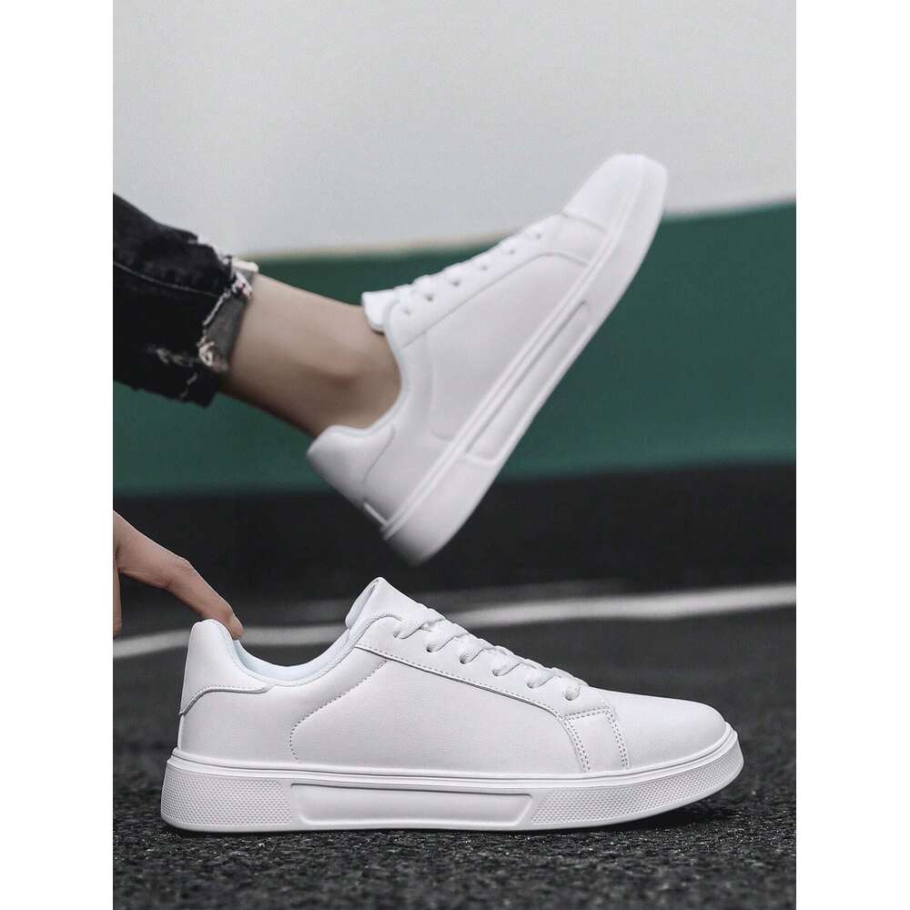 Couple Unisex White Sneakers, Casual Sports Shoes, New Arrival Spring Summer, Suitable For Students And Work, Size 36-42, Non-Slip