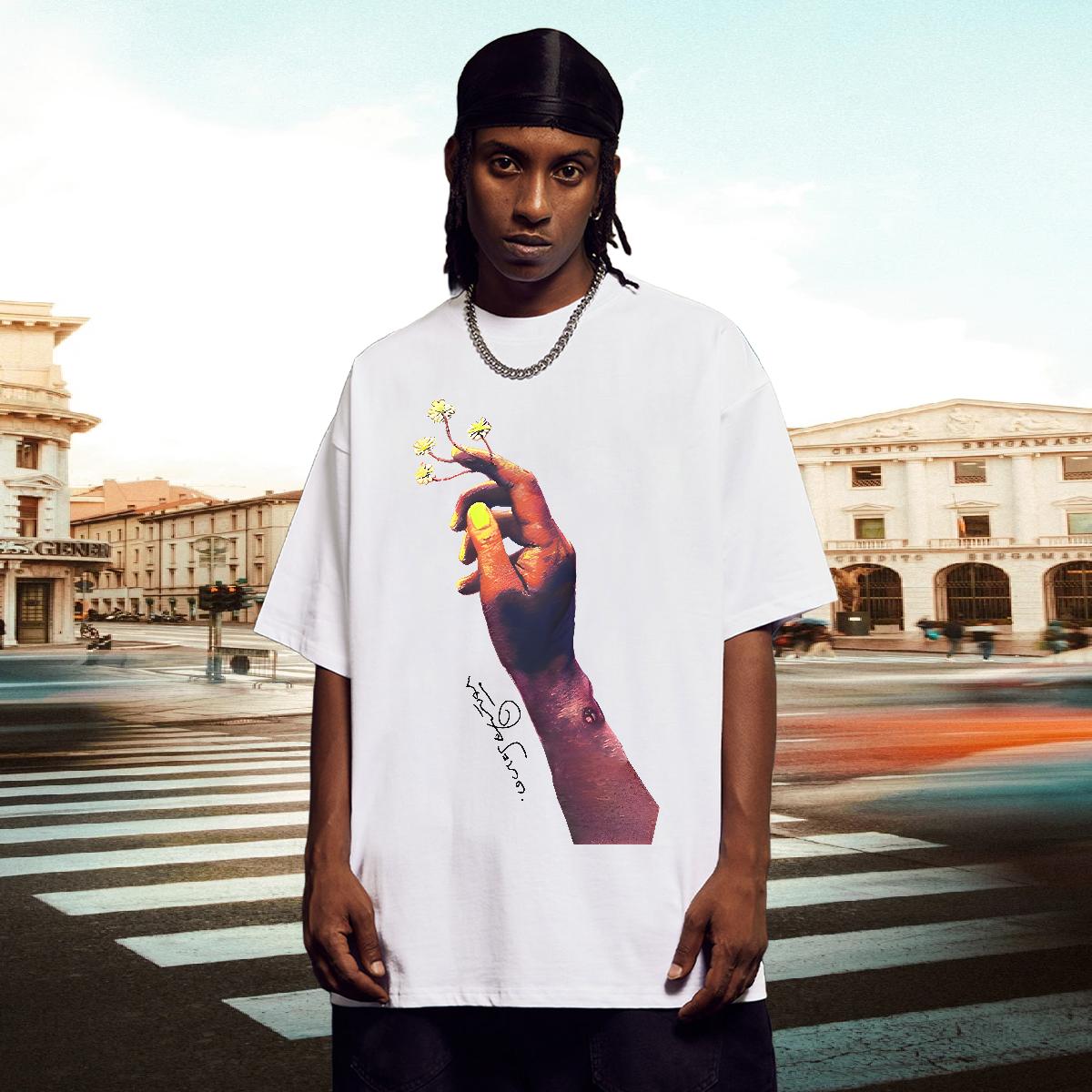 Popular T-Shirts for Men Spring Summer Cotton Breathable Men Tees 2024 DIY Oversized S-3XL Clothes