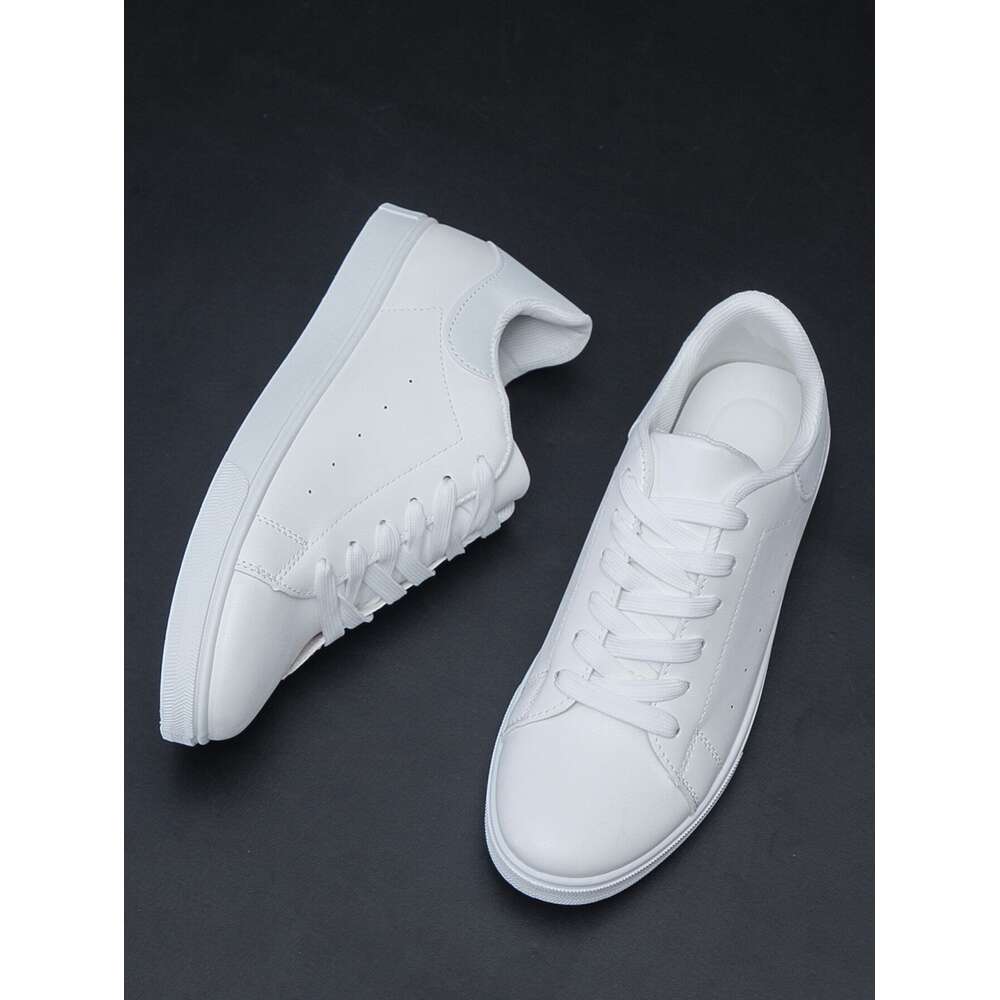 Men's Casual Sports Sneakers, Non-slip White Shoes All Seasons, Suitable For Students