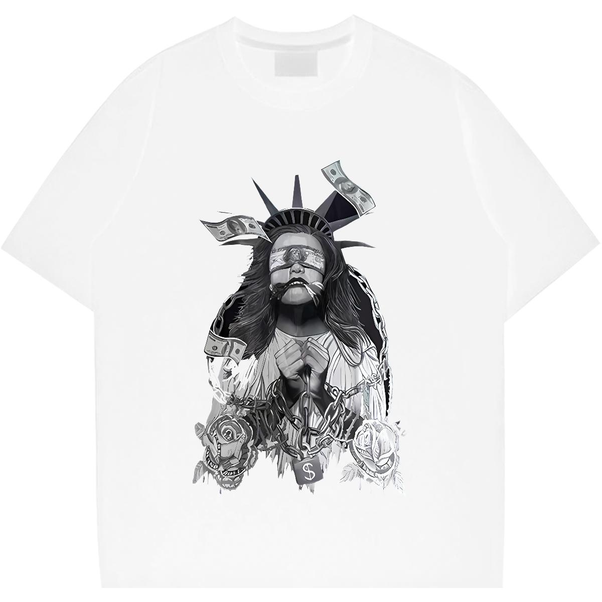 Fashion Design Men T Shirts Breathable Crew Neck Cotton Spring Summer Men Clothes T-Shirt Graphic Soft Tshirts