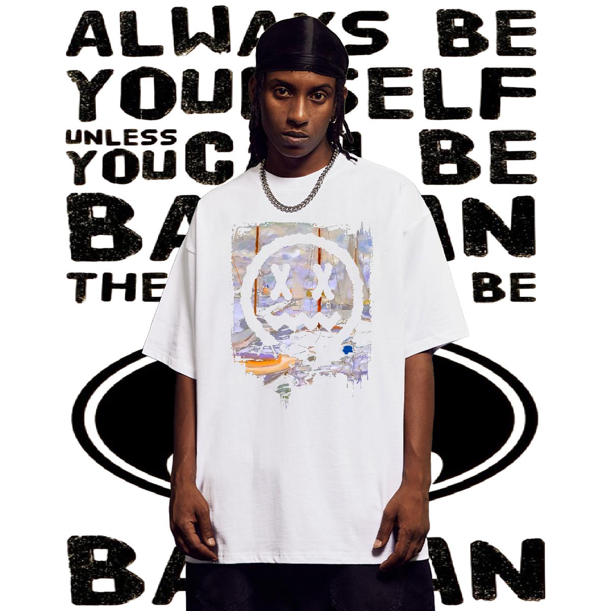 2024 Summer Men T Shirts DIY Anime Hip Hop Street Mens Tshirts Breathable Short Sleeve Brand