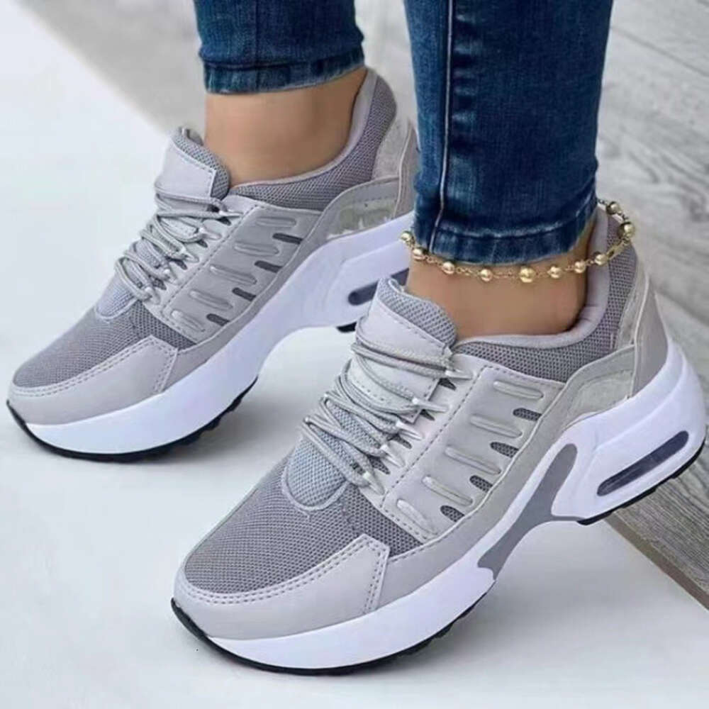 Fashion Woman Vulcanize Platform Casual Sneakers Women Flats Mesh Breathable Running Walking Shoes Chunky Summer Sports Shoe 5fbf6
