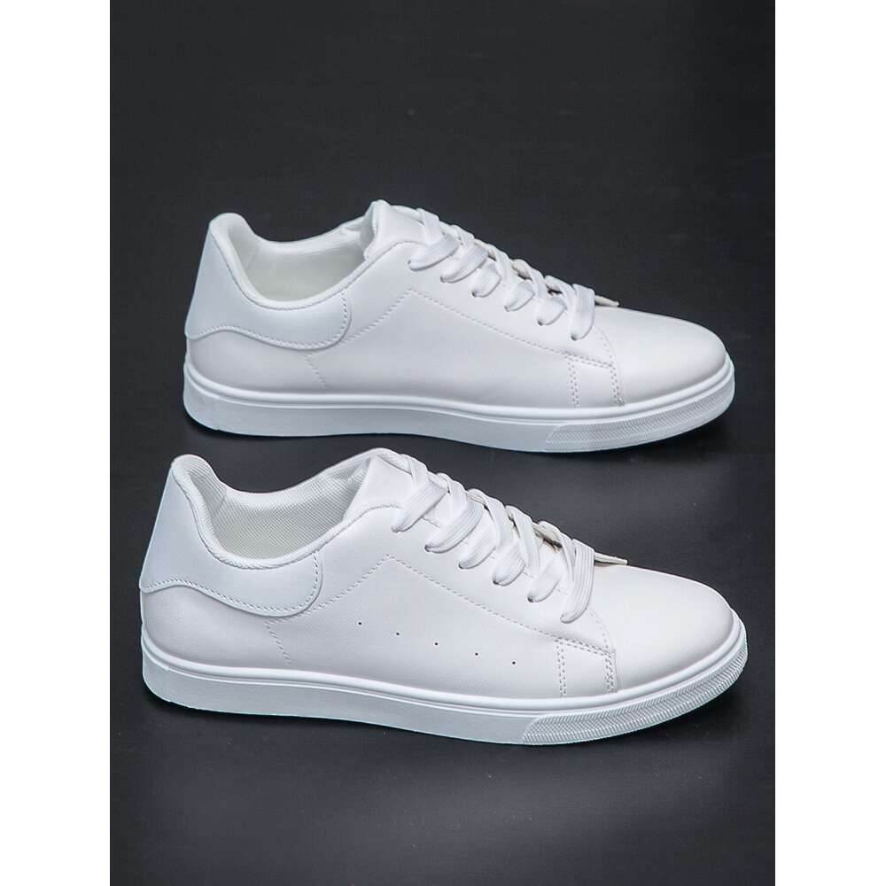 Men's Casual Sports Sneakers, Non-slip White Shoes All Seasons, Suitable For Students