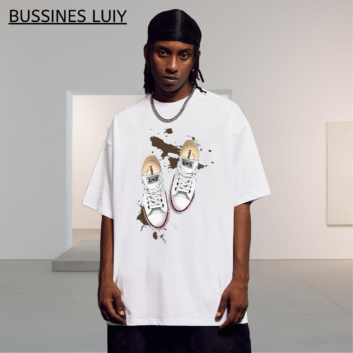 Casual New T-Shirts for Men Customized Men Tees Street Short Sleeve Cotton O-Neck Cool Design Tshirts