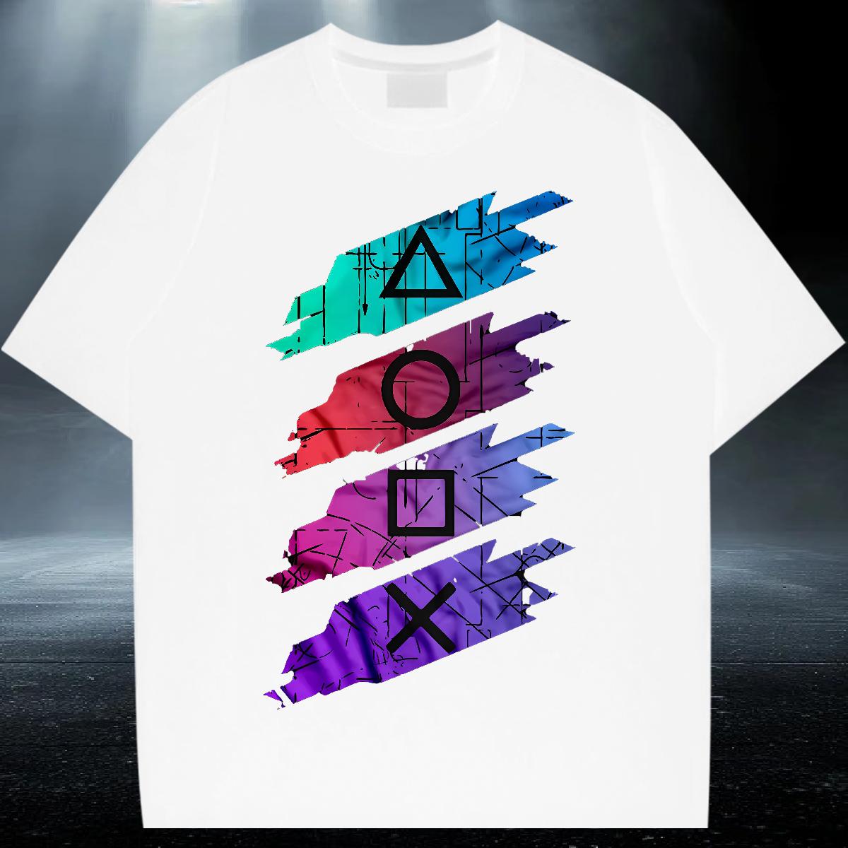 Soft Tshirt for Man Woman 180g Cotton Daily Outfit Men T Shirts Custom Cartoon DIY Customized Polos