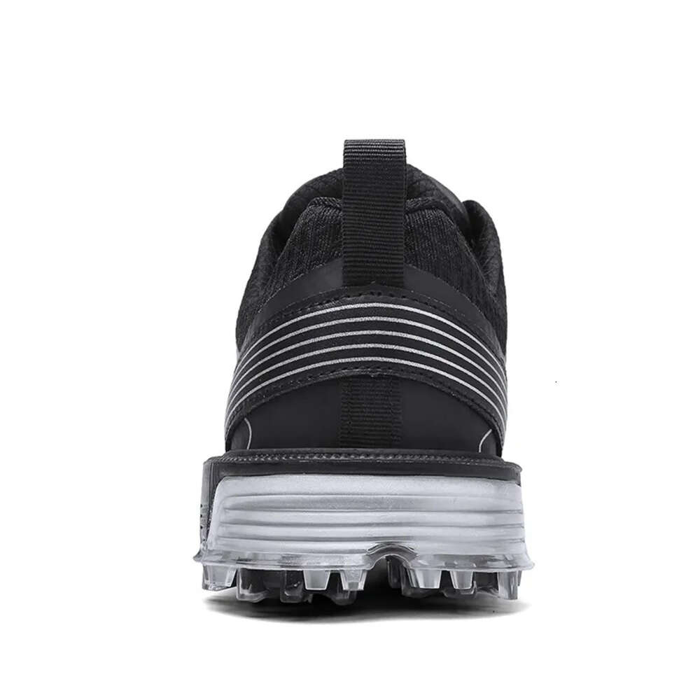 Black Waterproof Shoes Men Comfortable Golf Sneakers Outdoor Size 40-47 Walking Footwears Sports Anti Slip Athletic Sneaker