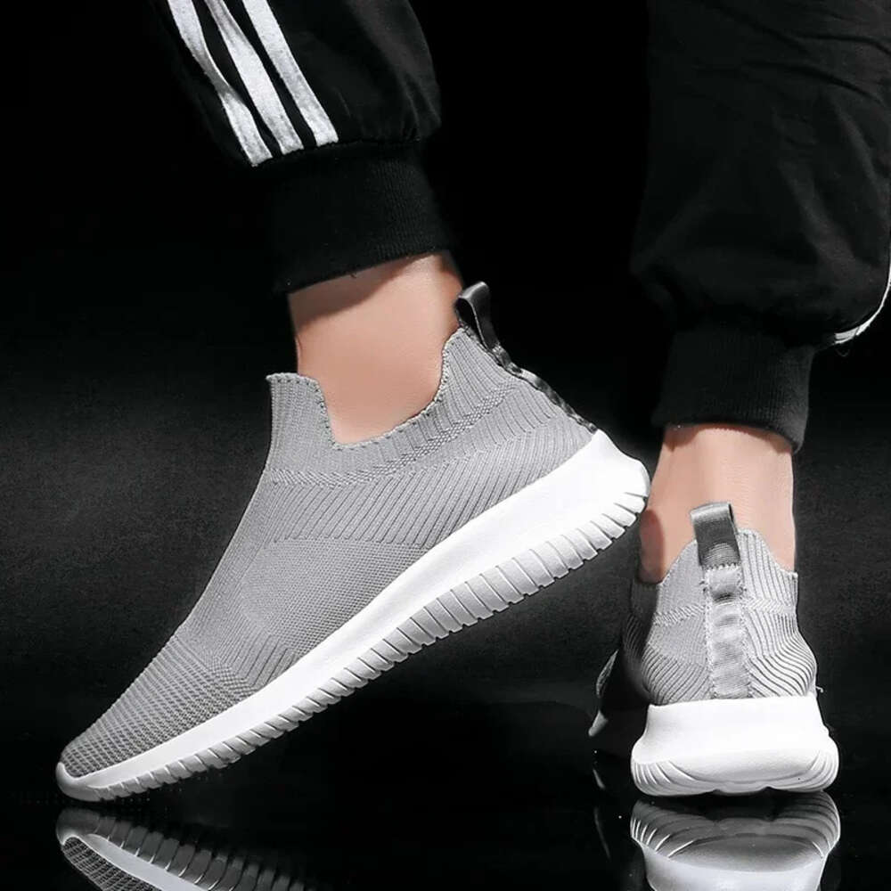S Running Men Mesh Breathable Platform Lazy Person Sports Hiking Shoes Casual Light Walking Sneakers Loafers Ddmysaturn
