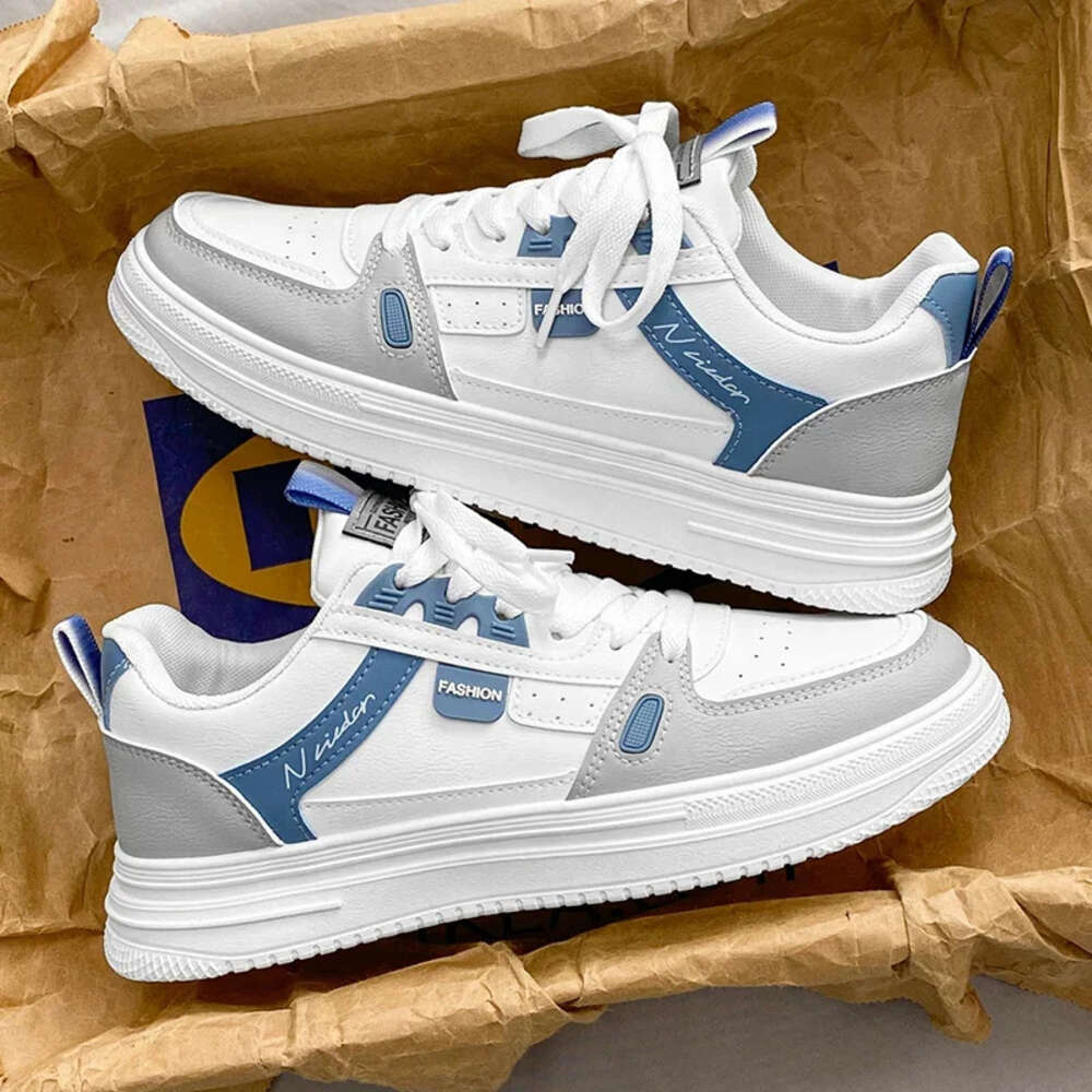 For Men Skateboarding Running Breathable Sports Board White Shoes Sneakers Comfortable Athletic Training Footwear Platform Ddmysaturn
