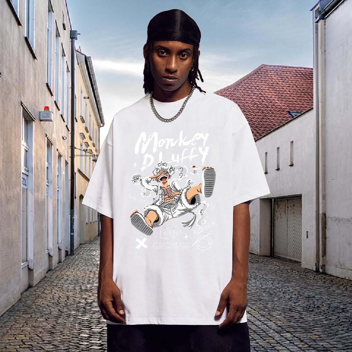 DIY Men T Shirts Custom Print Oversized Hip Hop Tshirts Short Sleeve Cotton O-Neck Comfortable