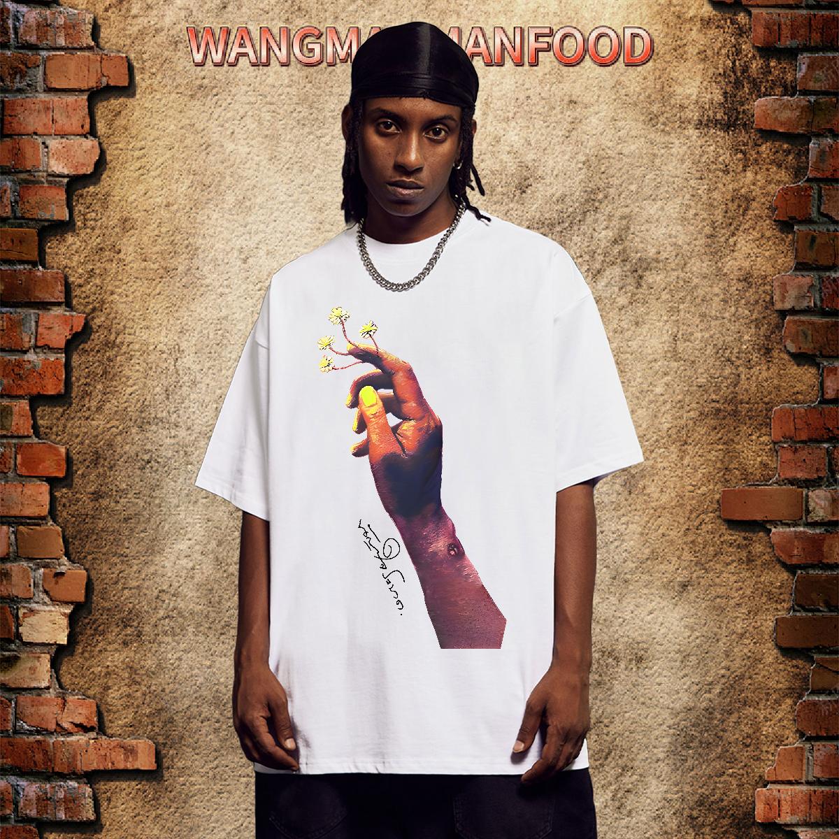 Fashion Design T Shirts Men DIY Printed Tshirts Home Outdoor Breathable Crew Neck Cotton 5A Clothes