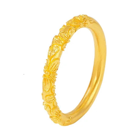 18k gold finger rings for women no demolding rings flower ring 240530