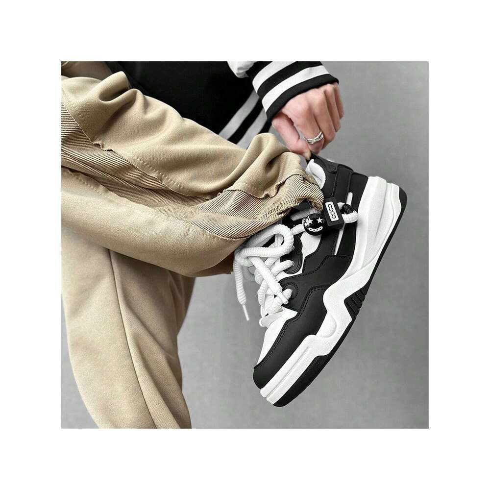 Ddmysports Men S Sports New Spring Summer Style Thick Sole Casual Skateboard Shoes Student All Match Elevator Sneakers OUTDOOR