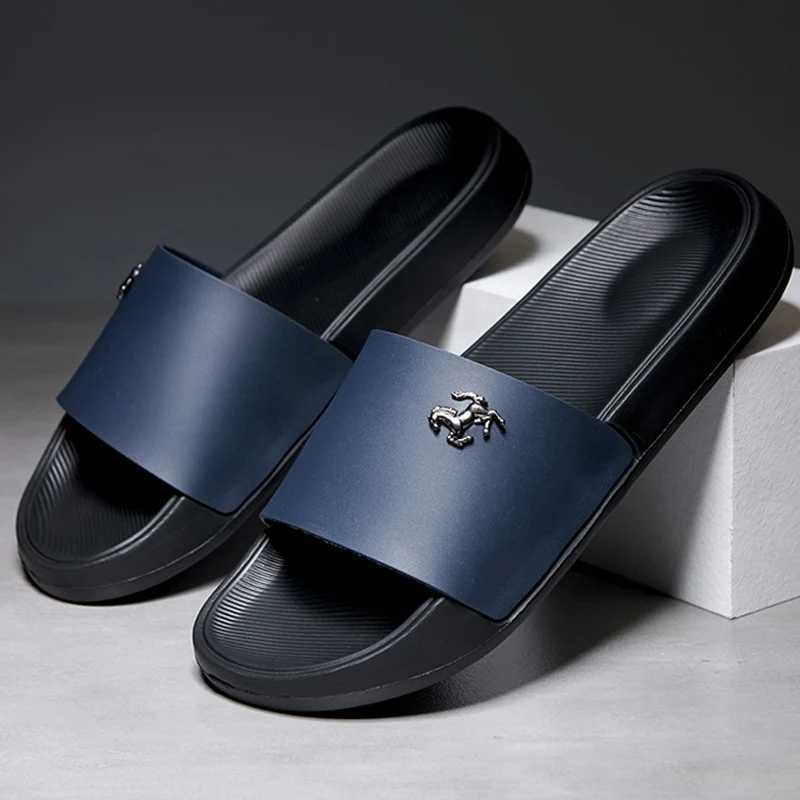 New Fashion Slippers EVA Soft outdoor Home Flip Flops Slides Non-slip Summer Beach Sandals Men ShoesL464