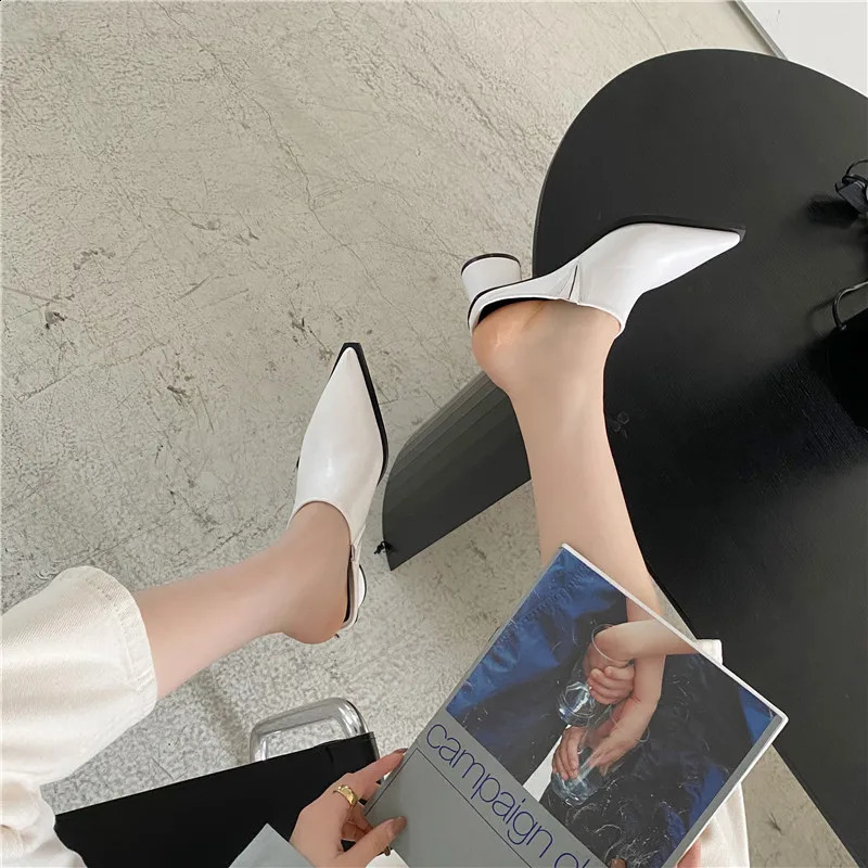 Baotou Half Slippers Female Summer Wear Muller Shoes Sandals Woman Shoes High Heels Sexy Shoes for Women Sandals 240606