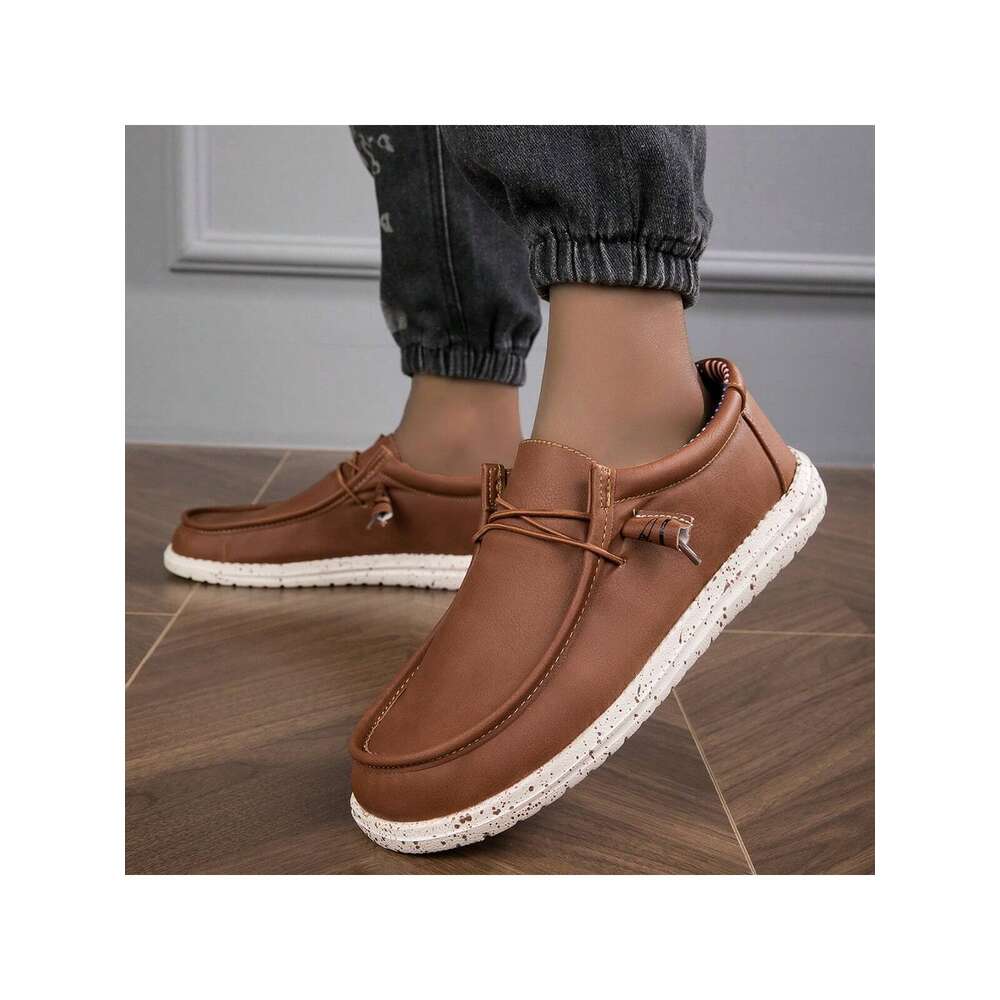 Casual Men S Lightweight Fashionable Solid Color Spring Autumn Comfortable Slip Resistant Breathable Loafers Ddmysaturn