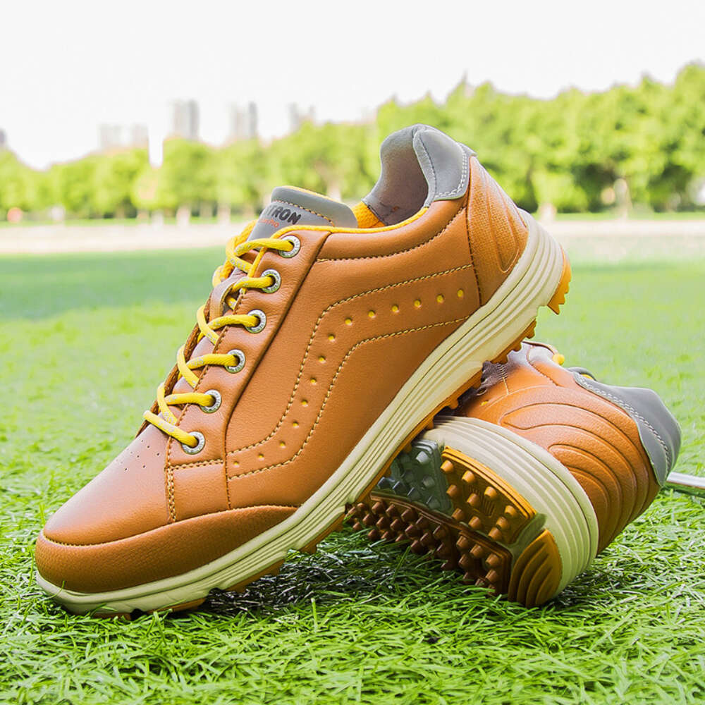 Red Waterproof Shoes Black Outdoor Light Weight Quality Golf Men Comfortable Walking Gym Sneakers Ddmysaturn
