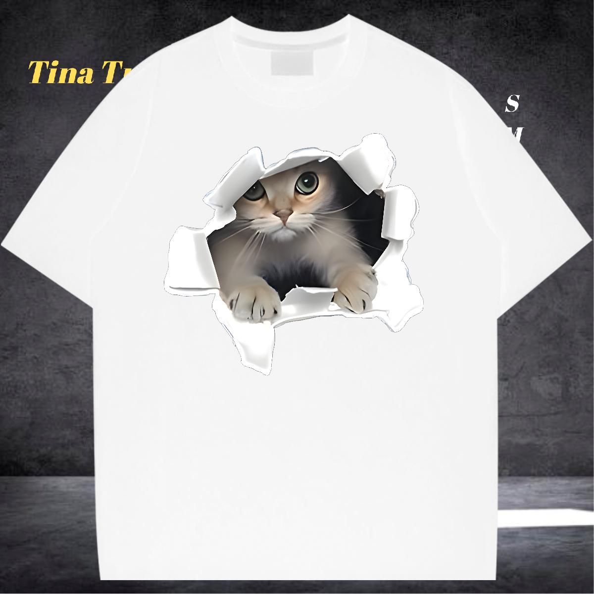 Fashion T shirt DIY Anime Hip Hop Tshirts Cotton Breathable Soft Loose Fit