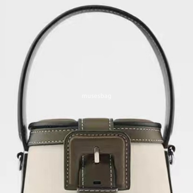 Advanced Fashion New Trendy Bucket Bag Leisure Hundred Towers Single Shoulder Contrast Color Handbag Crossbody Bag Contrast