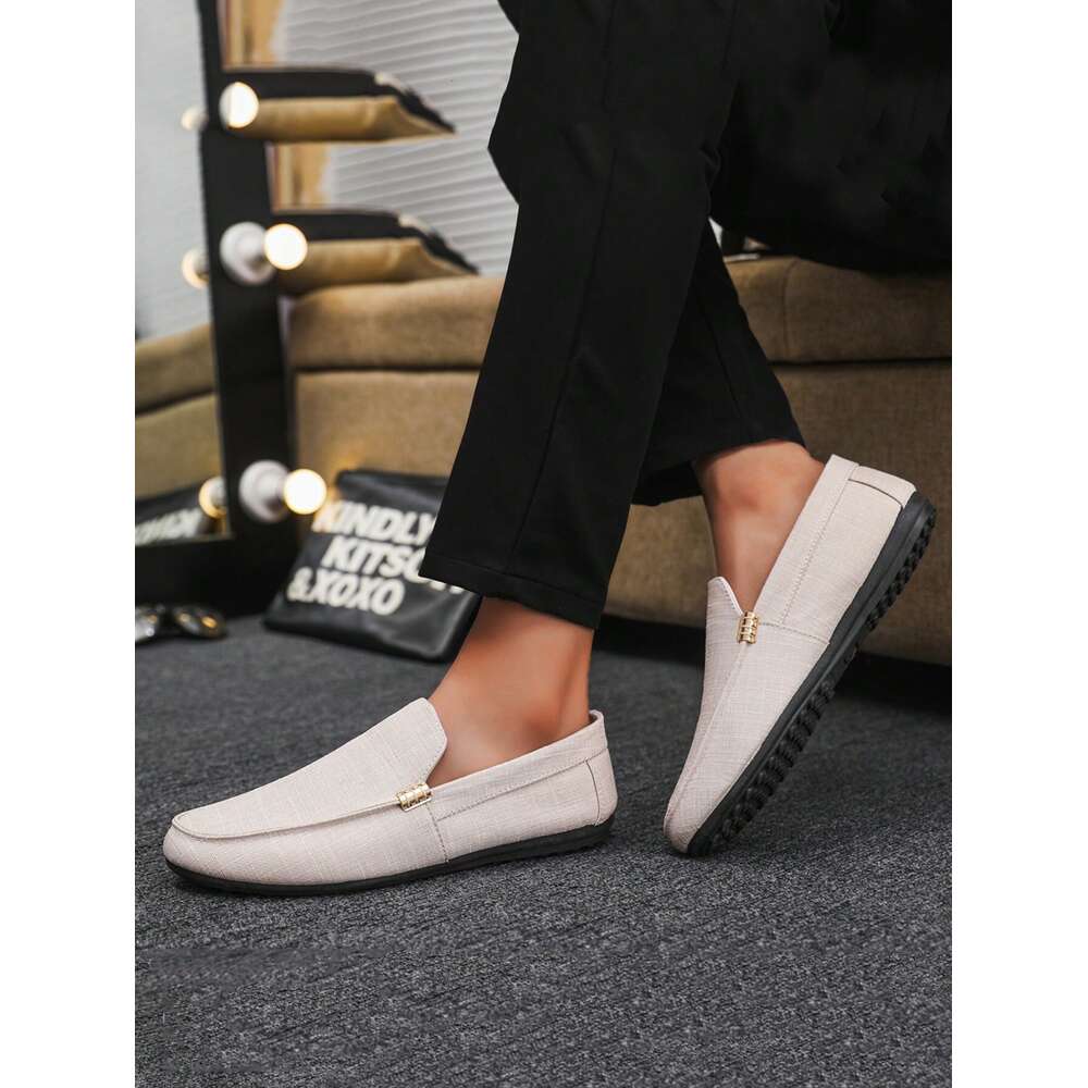 S Loafers Men Casual Penny Slip On Flat Fabric Shoes Ddmysaturn