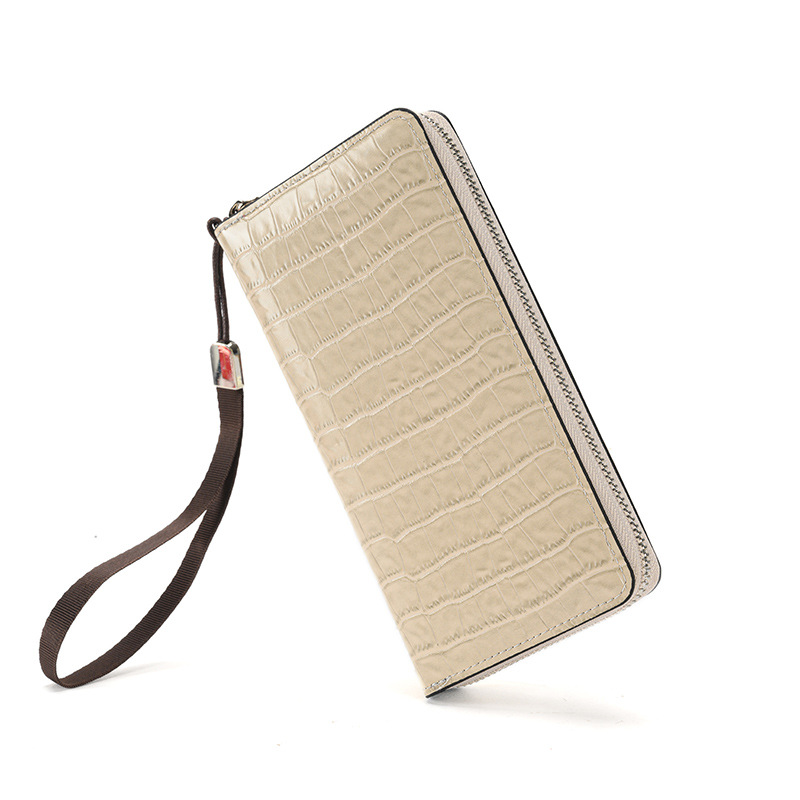 New Crocodile Pattern Long Handheld Bag for Women's Wallet Multi Card Zipper Wallet waterproof Wrist Plain Bag and handbags Hot Selling