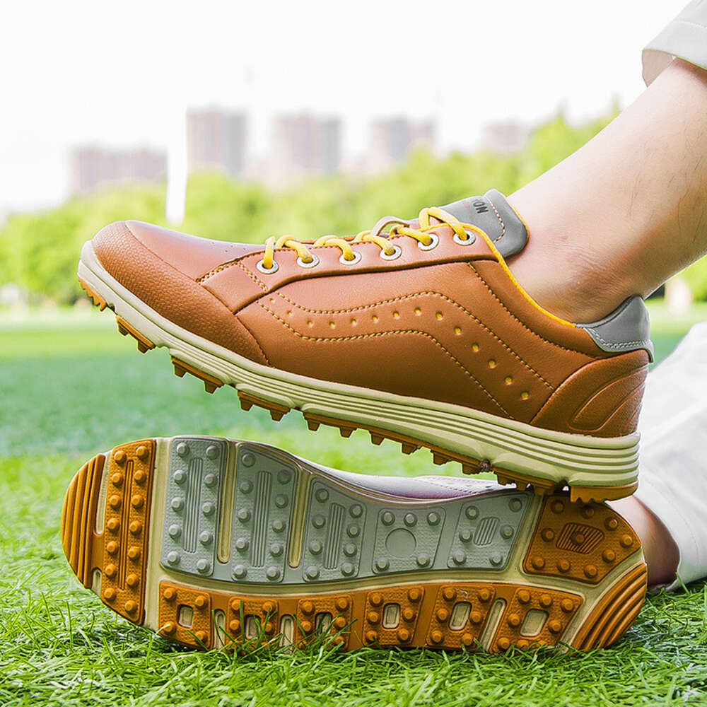 Red Waterproof Shoes Black Outdoor Light Weight Quality Golf Men Comfortable Walking Gym Sneakers Ddmysaturn