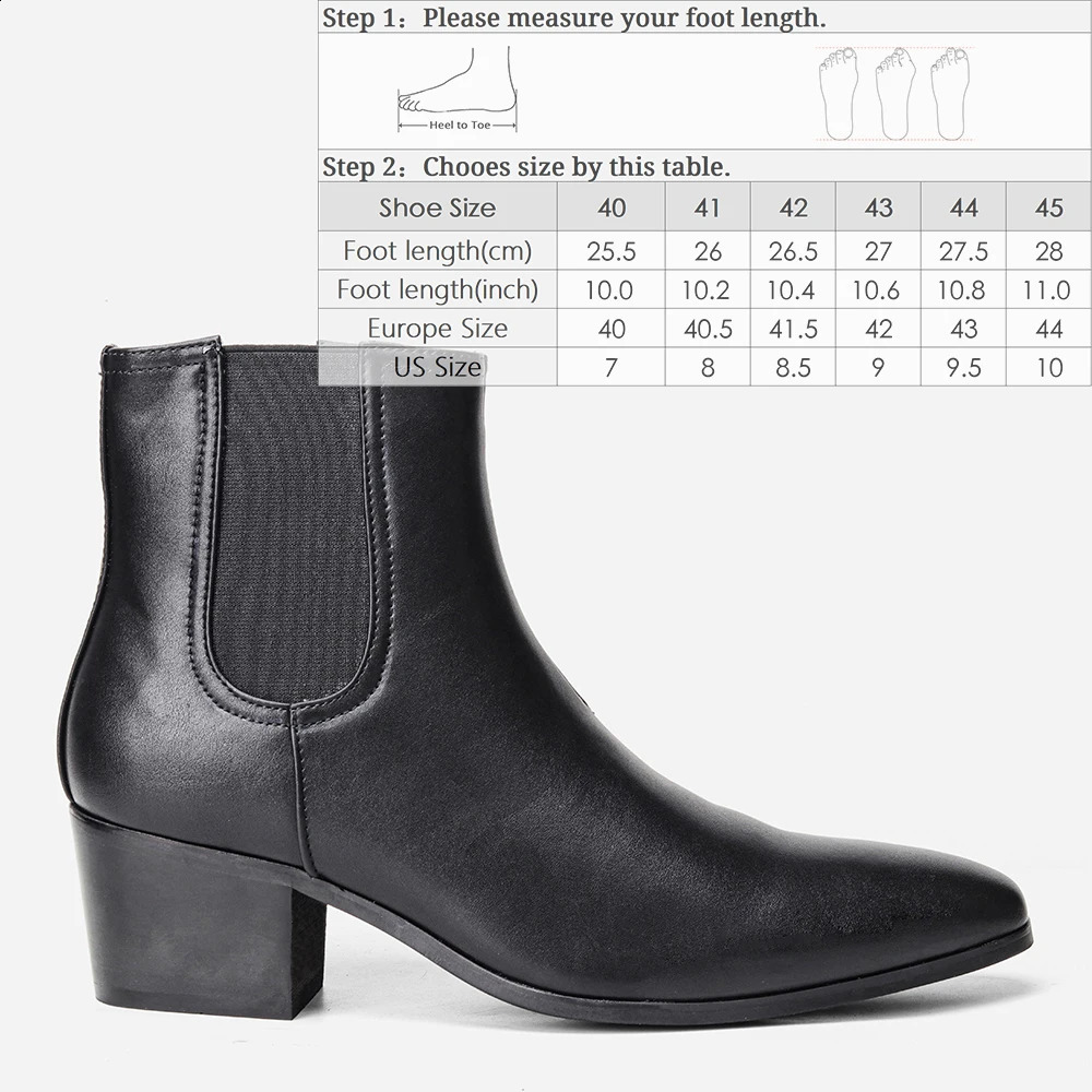 Men Boots Comfortable Fashion With Heel 2024 Classic Chelsea Boots 240914