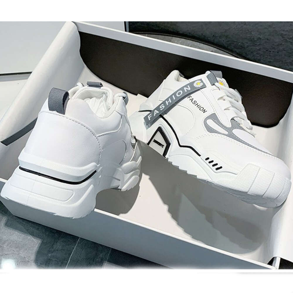 Ddmysports Spring Reflective Platform Women Korean Lace Up Sport Chunky Sneakers Mixed Color S Casual Vulcanize Shoes OUTDOOR