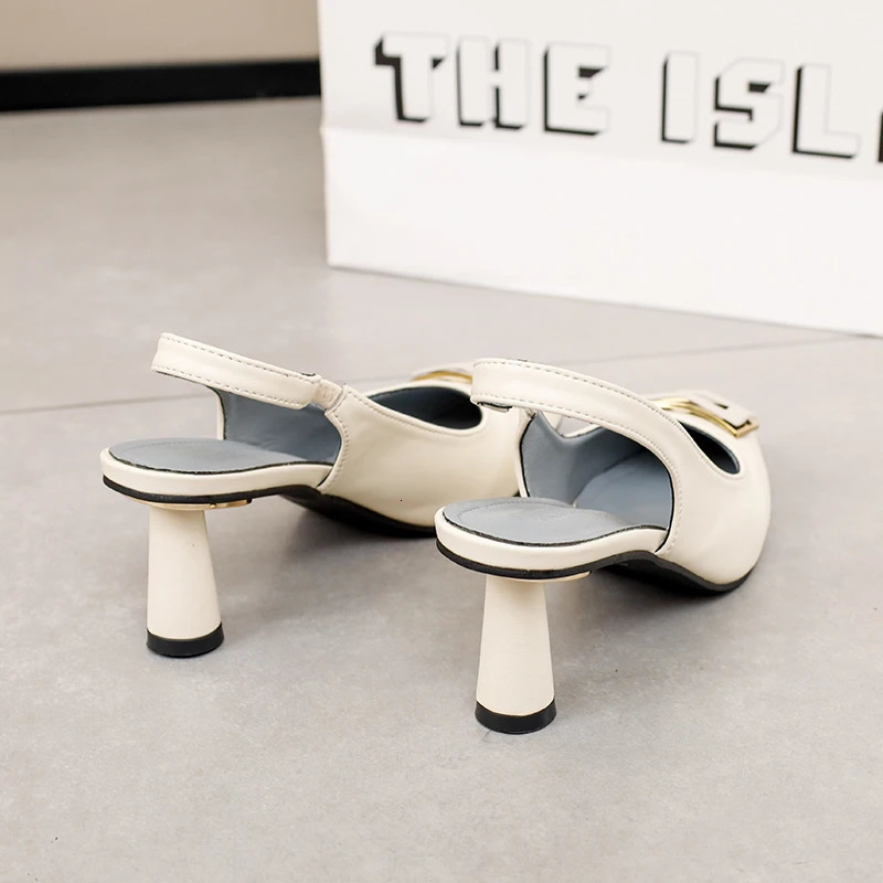 Metal square buckle angle high heels for womens autumn commuting work shoes workplace OL slim high heels single shoe size 43 240606