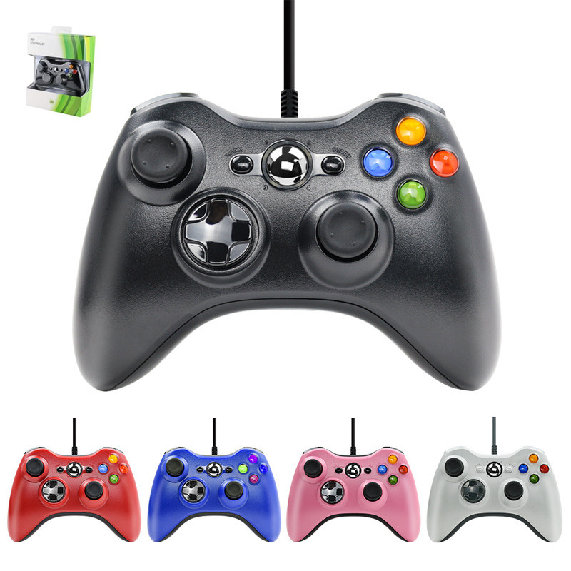 By Sea Shipping USB Wired Gamepad Console handle For Microsoft Xbox 360 Controller Joystick Games Controllers Gampad Joypad Nostalgic with Retail Pack