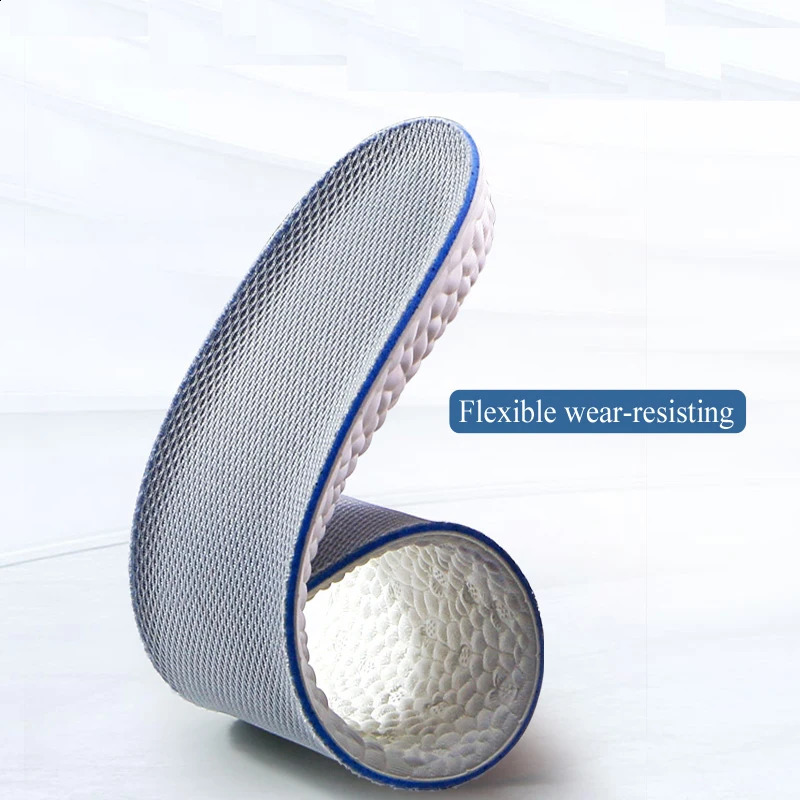 High-Elastic Increase height Insoles breathable sport sole pad PU material height increase insoles for men or women 240606