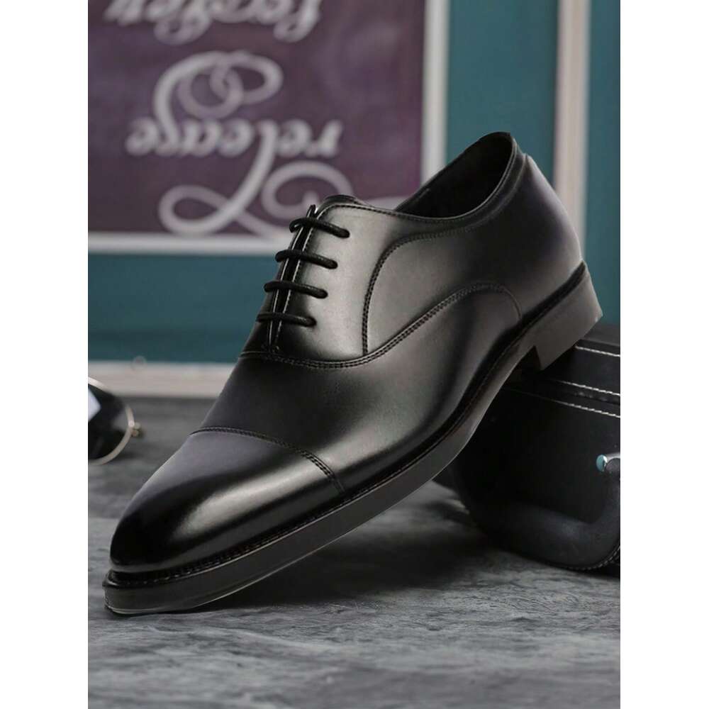 Formal Men S Leather Wedding Shoes Pointed British Style Triple Buckle Business For Ddmysaturn