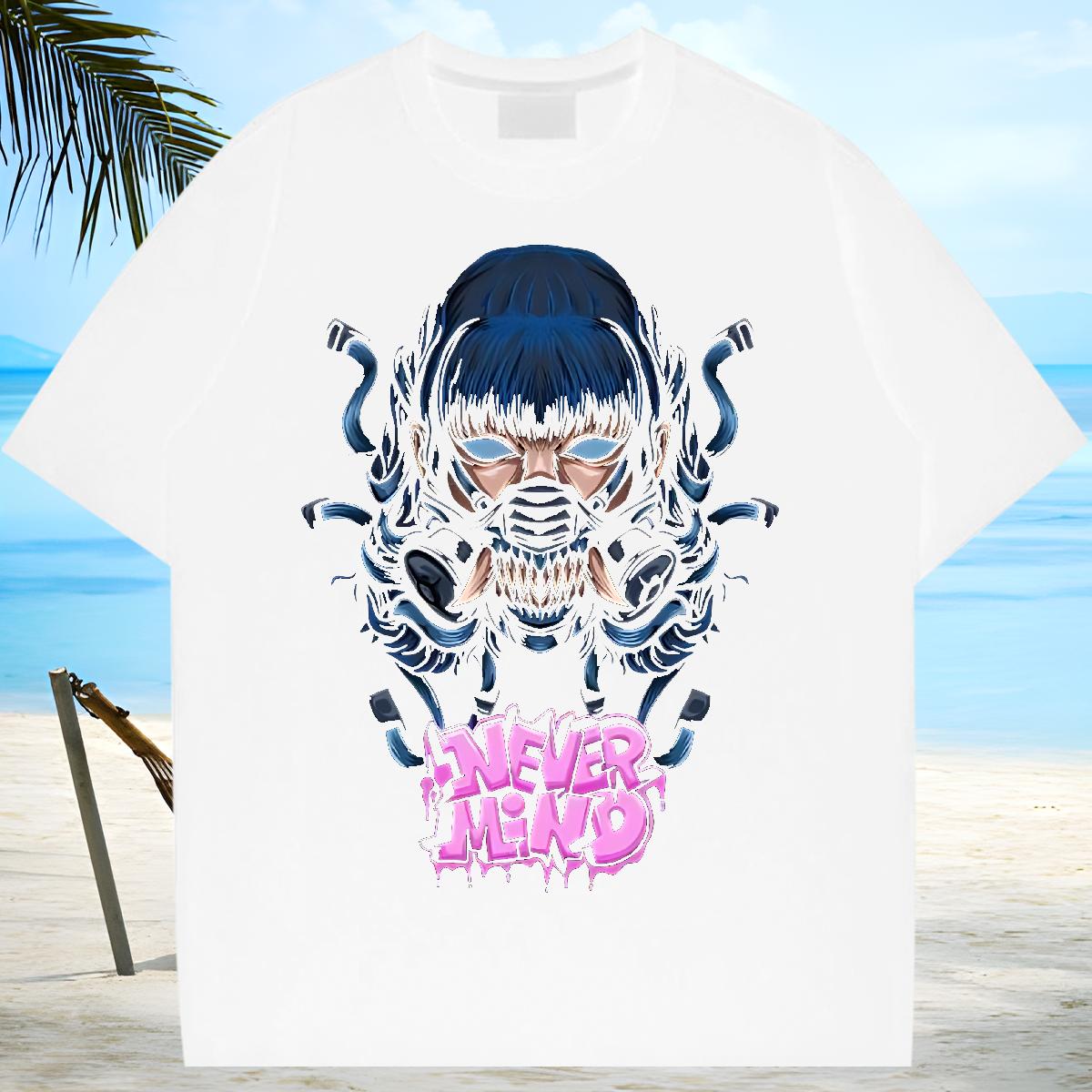 Classic T-Shirts Anime Printing Street Round Neck Short Sleeve Men Tshirts DIY Plus Size Cartoon Tops