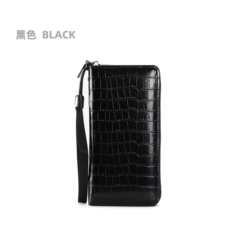 New Crocodile Pattern Long Handheld Bag for Women's Wallet Multi Card Zipper Wallet waterproof Wrist Plain Bag and handbags Hot Selling