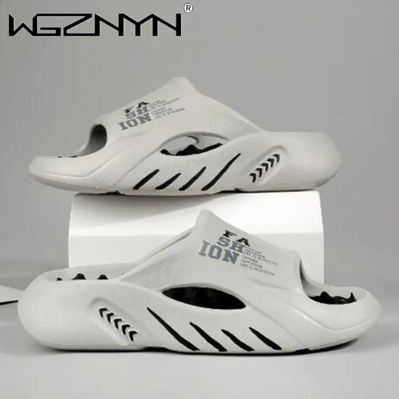 Summer Men Massage Slippers Sides Indoor Outdoor Sandals Beach Casual Shoes Soft Sole Slides Men Flip-flops Mens Sandals 240605