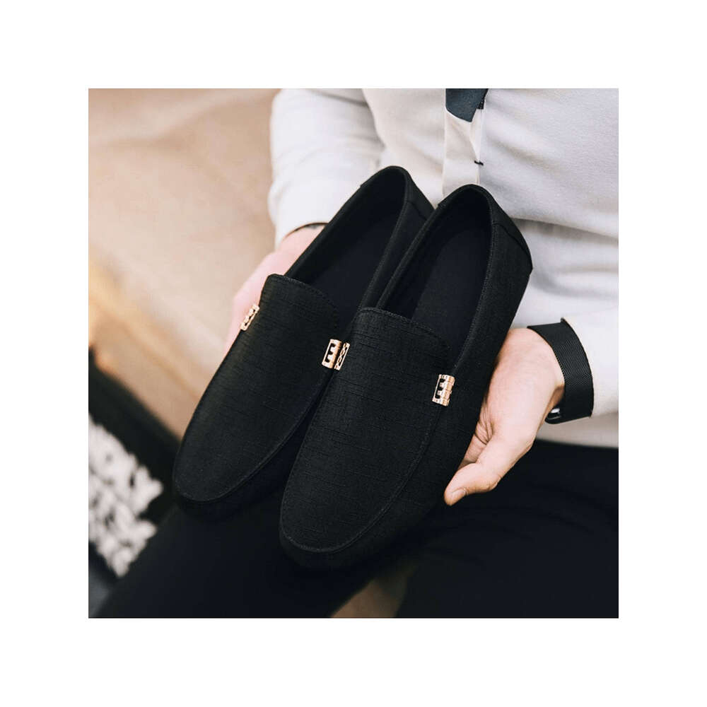 S Pair Men Versatile Slip On Note One Size Smaller Soft Suede Anti Loafers With Buckle Suitable For Casual Work Events Breathable Sporty Elegant Ddmys