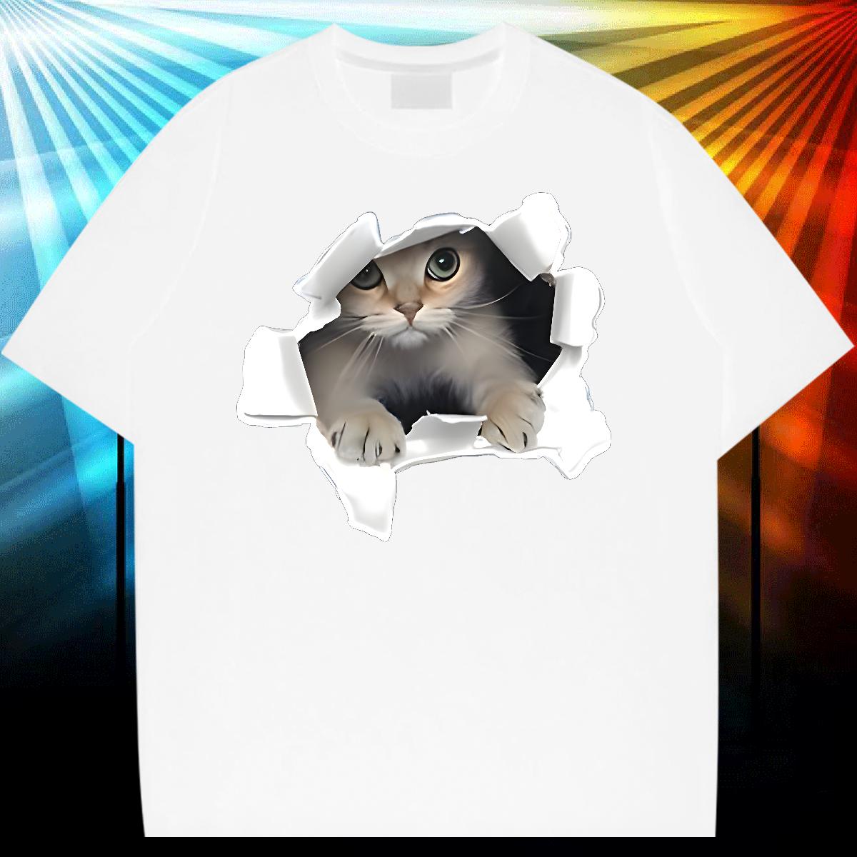 Custom T-Shirts Customized Sports Casual Couples T Shirts Cotton Breathable Soft