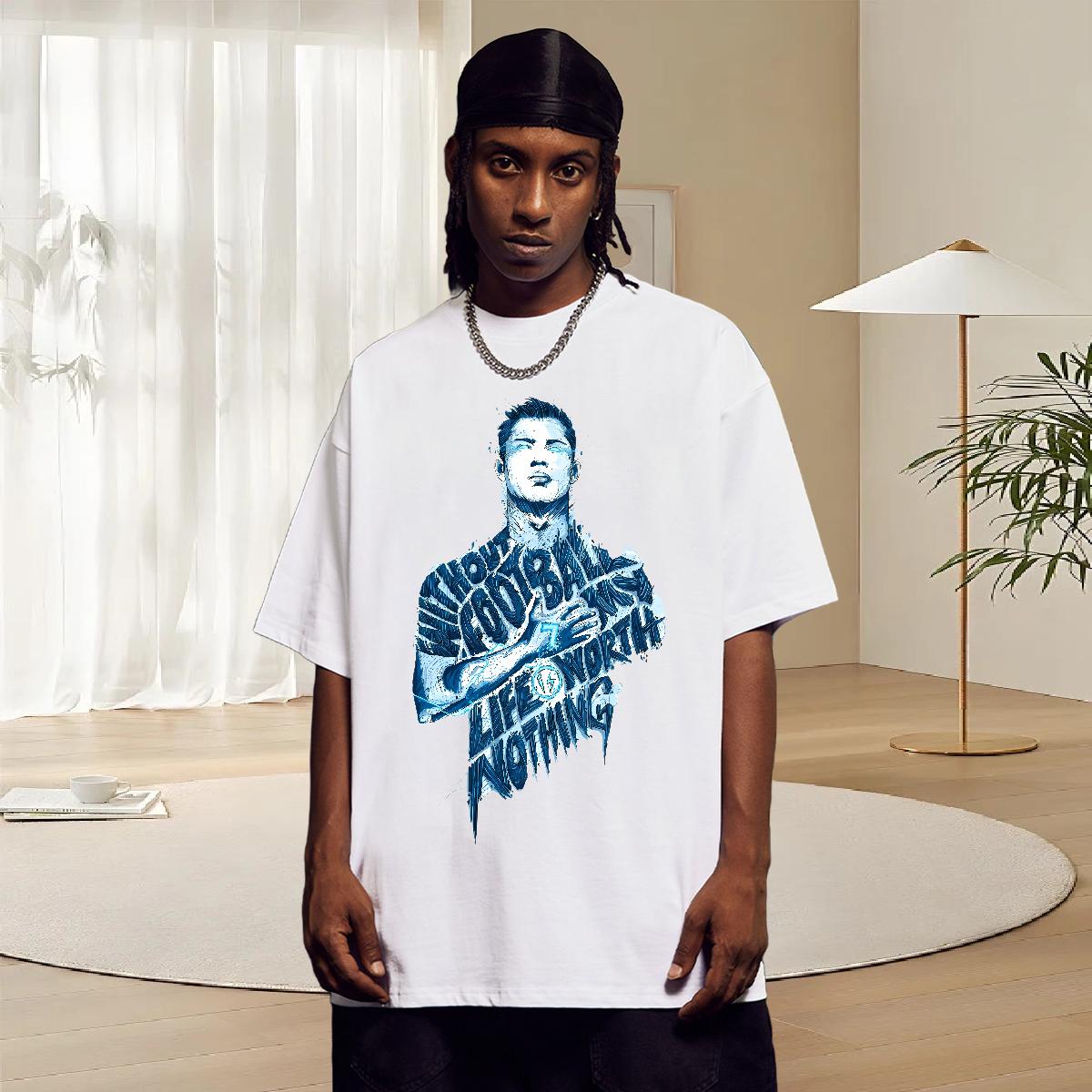 Popular Tshirts Round Neck Short Sleeve Casual T-Shirts Cartoon Print Custom Polos