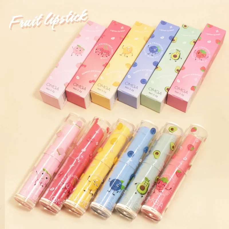 Fruity Color Changing Lip Balm Natural Temperature Change Coloured Lipstick Long Lasting Moisturizing Makeup Cosmetics for Women