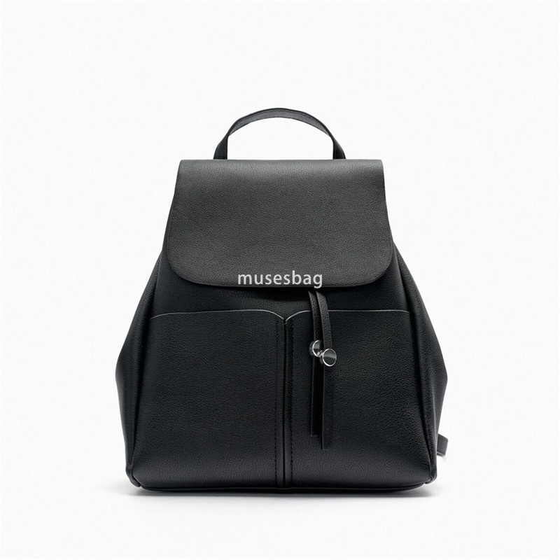 New High Quality Versatile Shoulder Bag Flip Backpack with Academy Style Large Capacity Book Bag Outdoor Travel Bag Unusual Drawstring Backpack