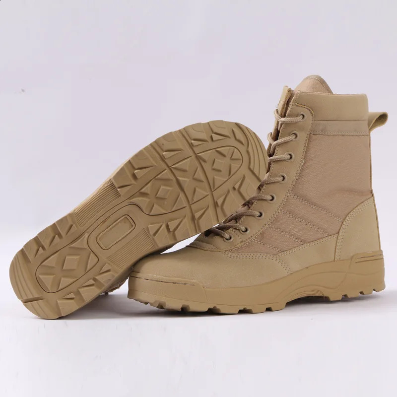 Tactical Military Boots Men Boots Special Force Desert Combat Army Boots Outdoor Hiking Boots Ankle Shoes Men Work Safty Shoes 240606