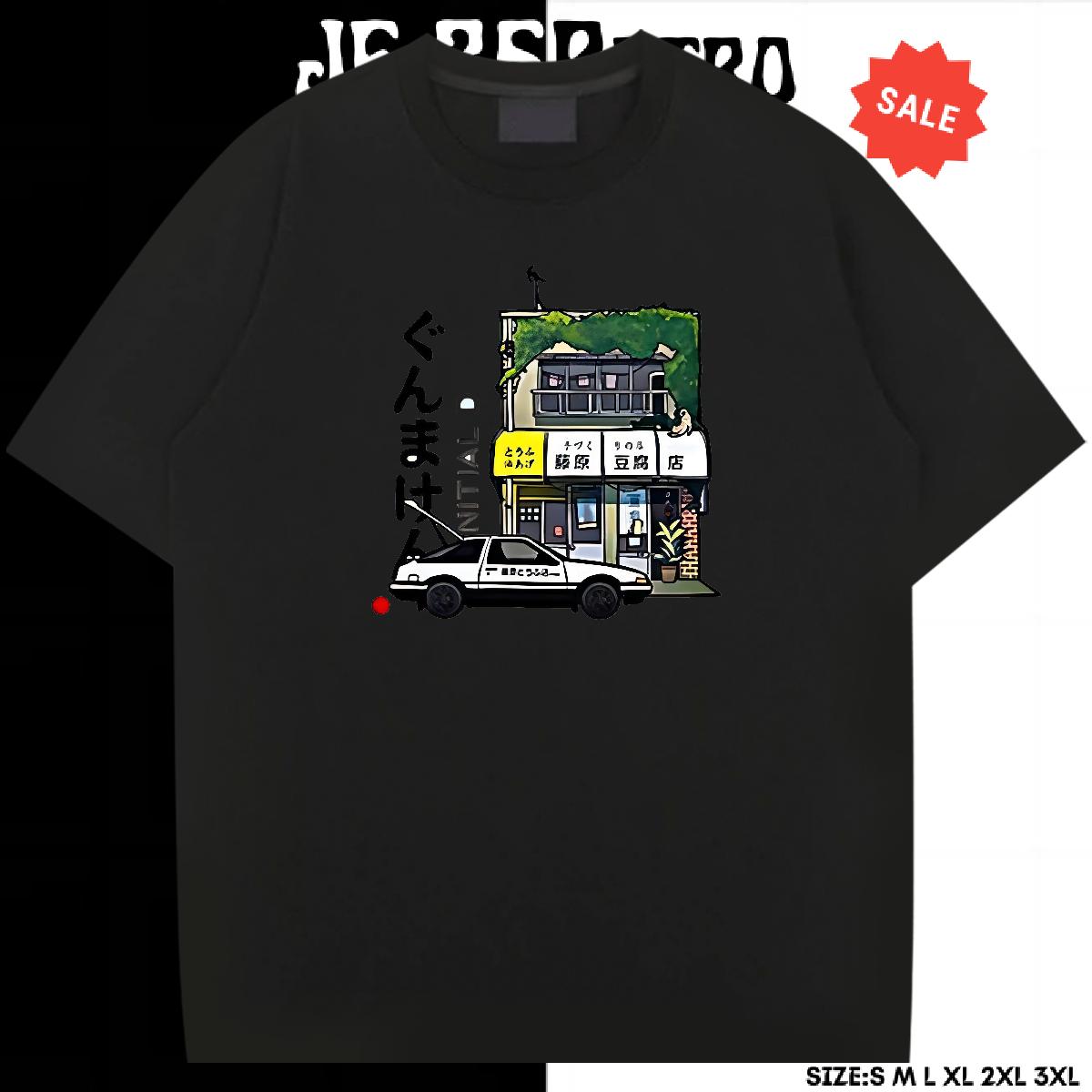 Fashion Casual Men T Shirts Cartoon Print Men Clothes T-Shirt Daily Outfit Breathable Crew Neck Cotton Wholesale Tees