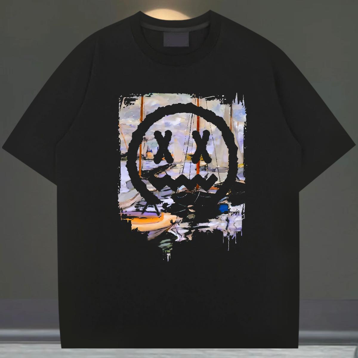 2024 DIY T-Shirts Custom Printing Summer Casual Mens Tshirts Cotton O Neck Short Sleeves Cool Design