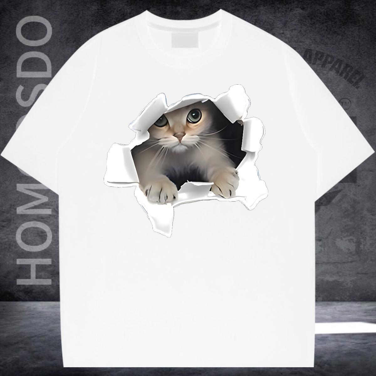 Stylist Mens T Shirts Custom Cartoon Street wear Hip Hop Men Tees Cotton Breathable Comfortable