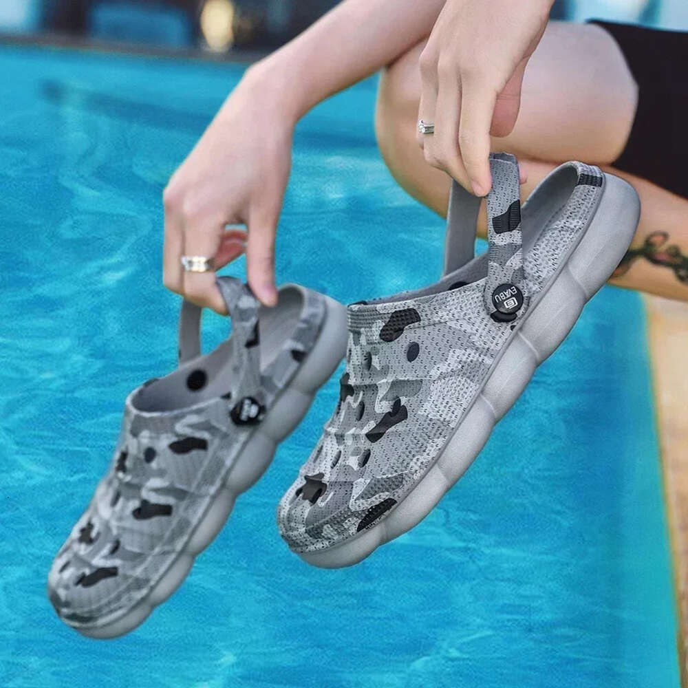 Slippers Outdoor Summer Cholas Beach Aqua Men Slip On Flipflops Garden Clogs Sandals Casual Water Shoes Ddmysaturn
