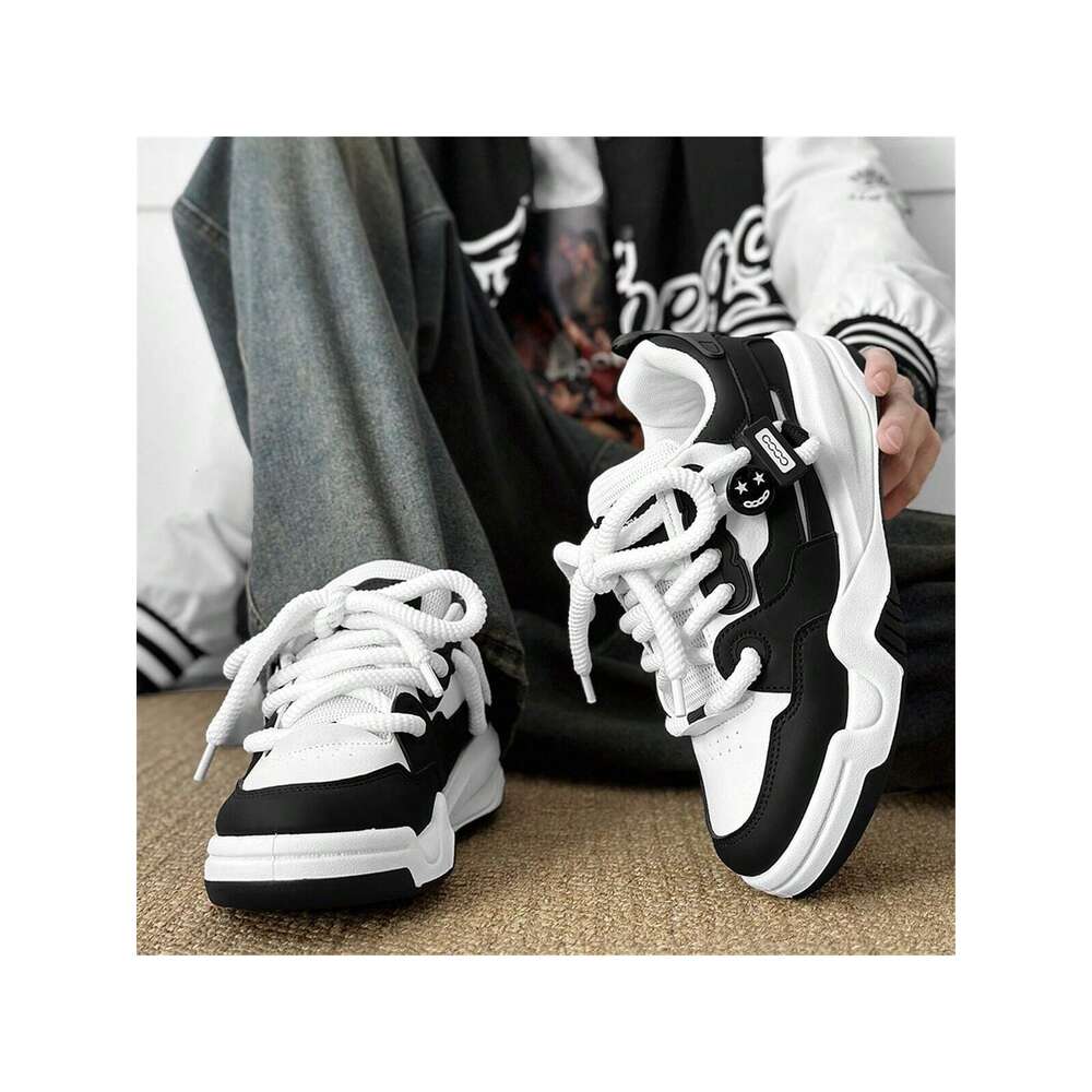 Ddmysports Men S Sports New Spring Summer Style Thick Sole Casual Skateboard Shoes Student All Match Elevator Sneakers OUTDOOR
