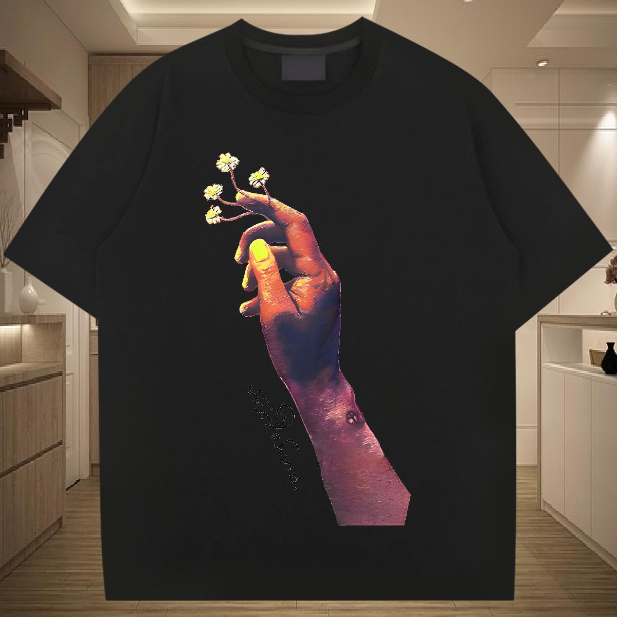 Soft Mens T Shirts Outdoor Cotton Breathable Short Sleeve Tshirts Designer Fashion Custom Printed Tops Tees