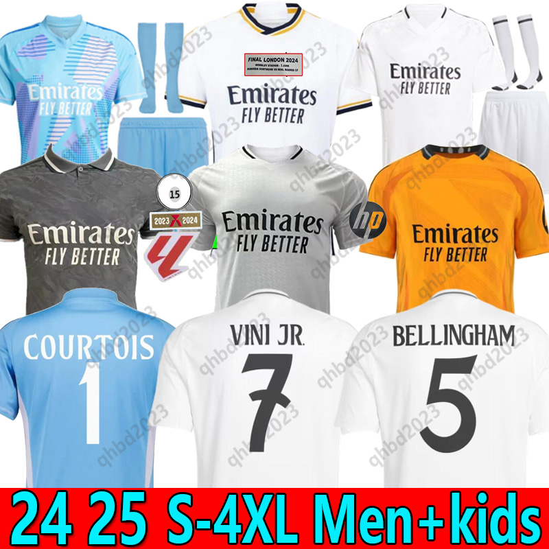 S-4XL 24 25 Bellingham VINI JR JOSELU soccer jerseys REAL MADRIDS football shirt TCHOUAMENI CAMAVINGA ALABA MODRIC RODRYGO Mbappe 2025 2024 camiseta men kids kit TOP