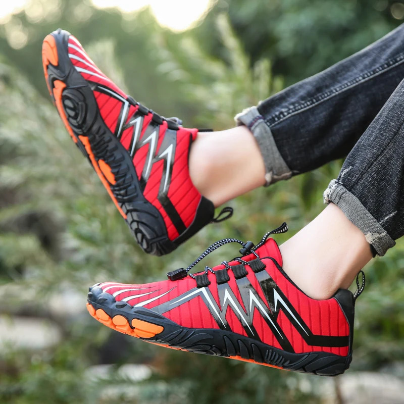 Mens and womens water shoes outdoor leisure swimming rock climbing fitness beach shoes quick drying non slip rubber soles 240606