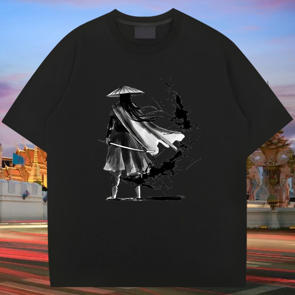 5A T-Shirts Home Outdoor Cotton Breathable Soft Men Clothes T-Shirt Classic Casual Customized Print Wear