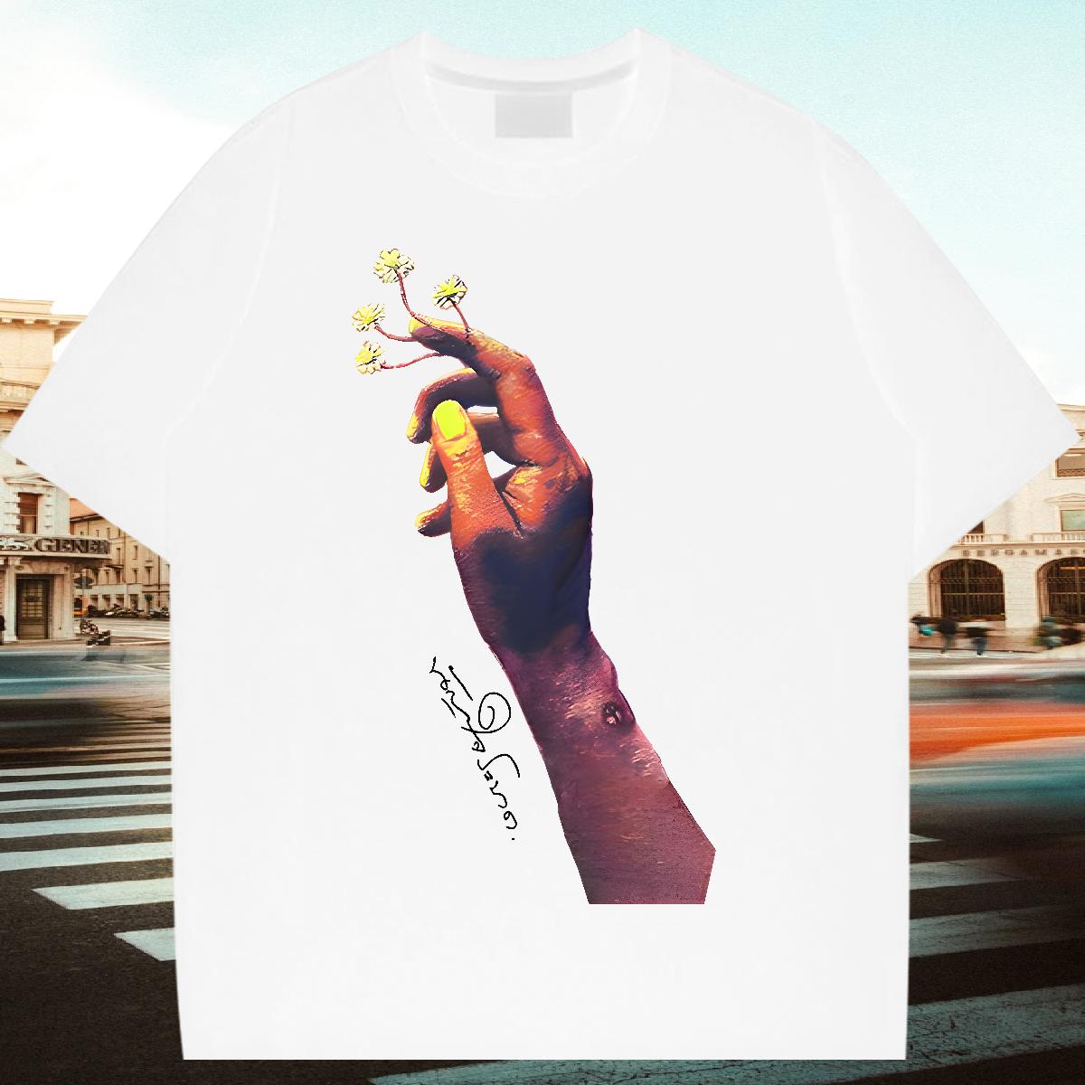 Popular T-Shirts for Men Spring Summer Cotton Breathable Men Tees 2024 DIY Oversized S-3XL Clothes